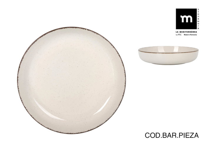 La Mediterranea Bol Anllo Nordic Ivory Brillo 23cm La Mediterranea Bol Anllo Nordic Ivory Brillo 23cm