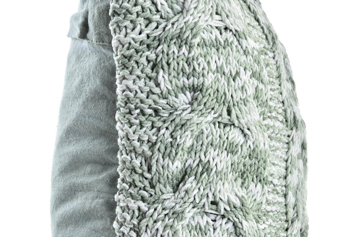 DKD Home Decor Cojín Algodón Poliéster 45x10x45 Verde Surtido 2 Unidades