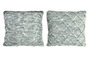 DKD Home Decor Cojín Algodón Poliéster 45x10x45 Verde Surtido 2 Unidades