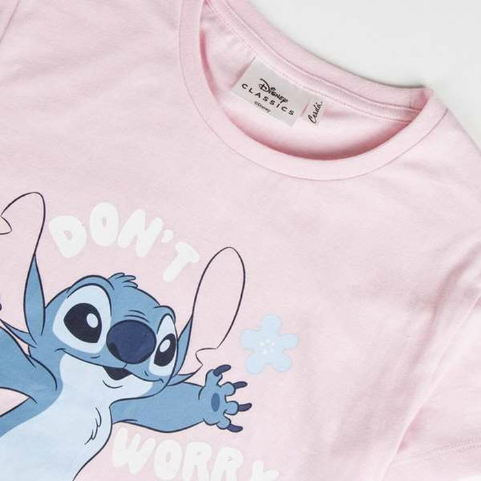 Cerdá Pijama Corto Single Jersey Stitch Rosa 8 Años