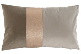 DKD Home Decor Cojín Poliéster Metalizado Multicolor y Dorado