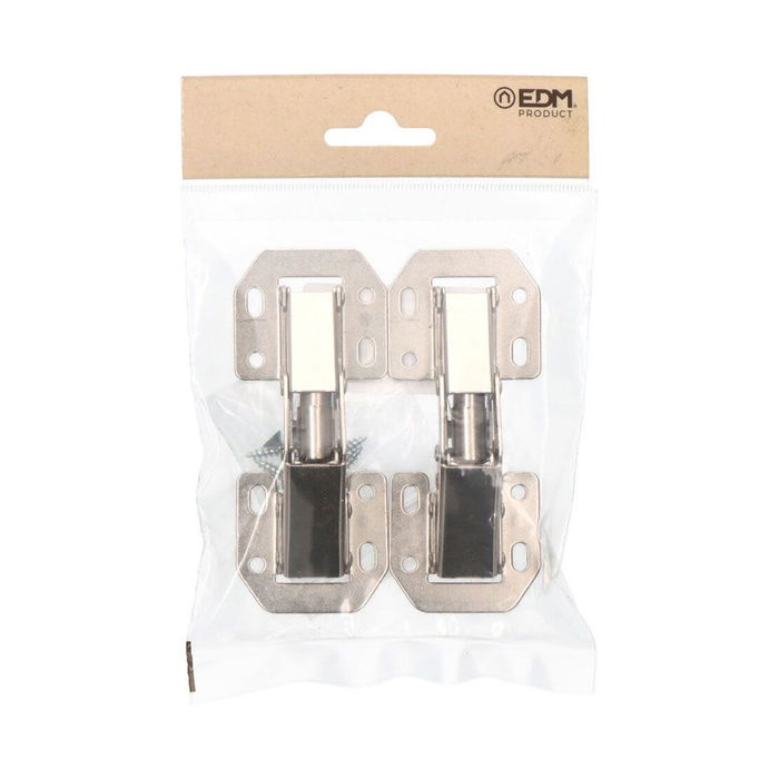 Edm Bisagra Cazoleta Sobreponer Blister BC10 Zn 104x44mm con Tornillos Edm Bisagra Cazoleta Sobreponer Blister BC10 Zn 104x44mm con Tornillos