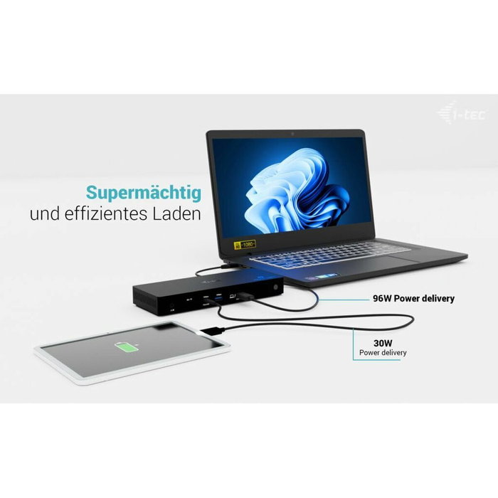 I-TEC Estación de Conexión Thunderbolt 4 CAINTGDUAL4KDOCPD 12 en 1