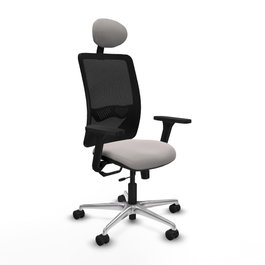 PIQUERAS Y CRESPO Silla de oficina Zulema Blanco y Negro