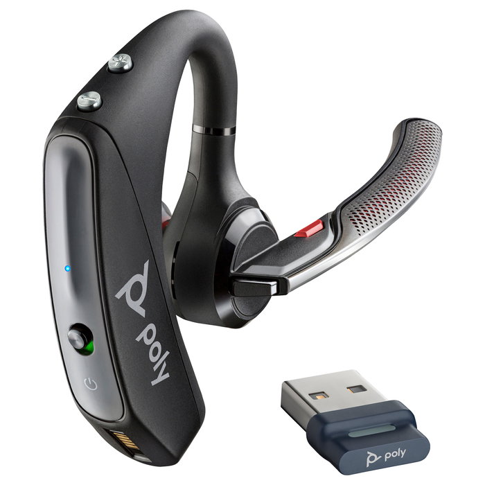 HP Voyager 5200 Bluetooth Headset con dongle BT700 USB-A, Negro HP Voyager 5200 Bluetooth Headset con dongle BT700 USB-A, Negro