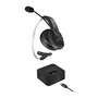 LogiLink Auriculares Diadema Bluetooth Mono BT0059 para Oficina/Call Center con Micrófono Boom, Base de Carga y USB, Negro
