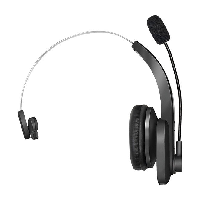 LogiLink Auriculares Diadema Bluetooth Mono BT0059 para Oficina/Call Center con Micrófono Boom, Base de Carga y USB, Negro