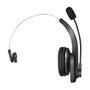LogiLink BT0059 Auriculares Monoaurales Bluetooth con Diadema y Base de Carga Negro