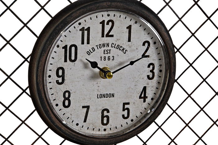 DKD Home Decor Reloj Pared Loft Gris Oscuro 5 x 42 x 93 cm