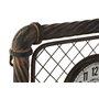 DKD Home Decor Reloj de Pared Industrial de Hierro con 3 Relojes y Acabado Envejecido