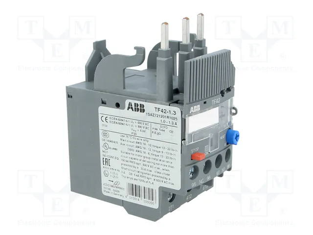 ABB TF42-1.3 Relé térmico 1÷1,3A AF
