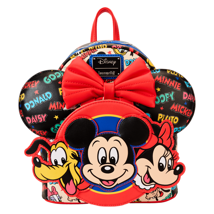 Loungefly Mochila con Diadema de Orejas Mickey and Friends Classic Disney 26cm Piel Vegana Loungefly Mochila con Diadema de Orejas Mickey and Friends Classic Disney 26cm Piel Vegana