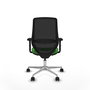 PIQUERAS Y CRESPO Silla de oficina Mardos con mecanismo Sincro/Traslack Verde y Negro