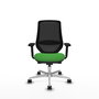 PIQUERAS Y CRESPO Silla de oficina Mardos con mecanismo Sincro/Traslack Verde y Negro