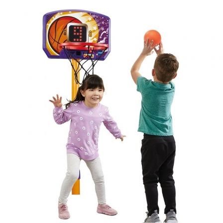Vtech Canasta de Baloncesto con Pantalla Electrónica 80-571422-022, Ajustable de 1m a 1.40m para Niños