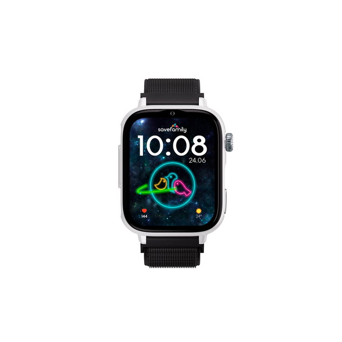Savefamily Reloj Inteligente Infantil Savewatch Plus 2 - Pantalla Amoled - Carcasa Blanca - Correa Tela Negra Savefamily Reloj Inteligente Infantil Savewatch Plus 2 - Pantalla Amoled - Carcasa Blanca - Correa Tela Negra