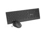 Natec Stingray 2 Teclado y Ratón Inalámbricos Negro, Diseño Polish Layout