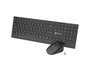 Natec Stingray 2 Teclado y Ratón Inalámbricos Negro, Diseño Polish Layout