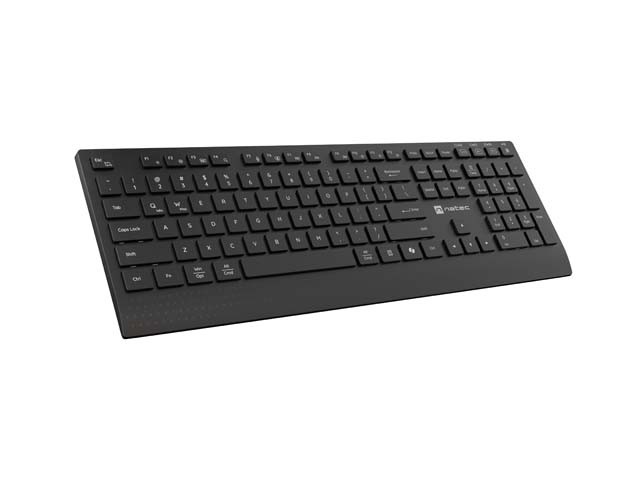 Natec Stingray 2 Teclado y Ratón Inalámbricos Negro, Diseño Polish Layout Natec Stingray 2 Teclado y Ratón Inalámbricos Negro, Diseño Polish Layout