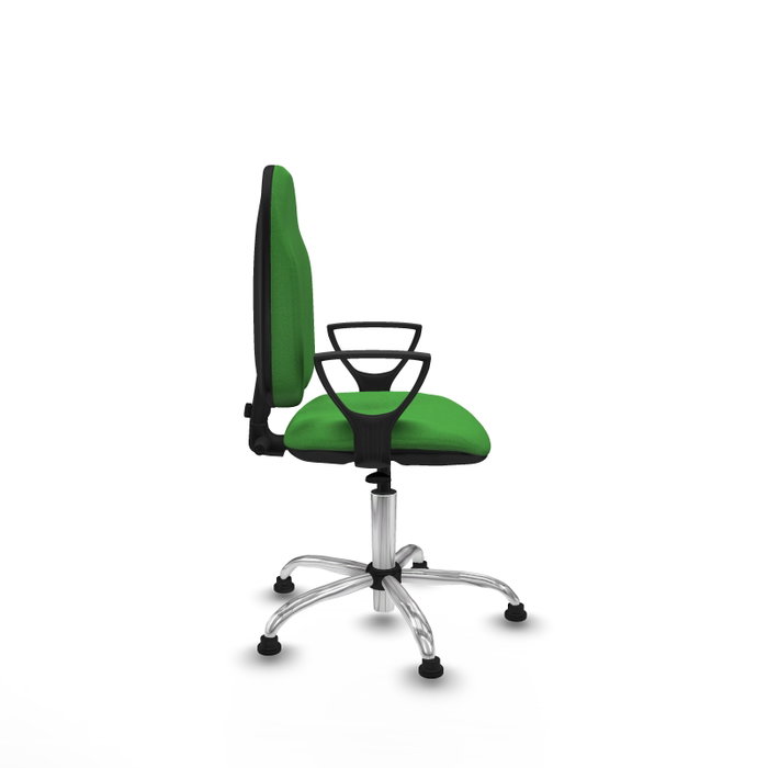 PIQUERAS Y CRESPO Silla de oficina Algarra Verde con Base Cromada
