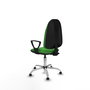 PIQUERAS Y CRESPO Silla de oficina Algarra Verde con Base Cromada