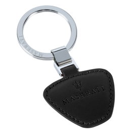 Maserati KMU4160115 Llavero de Piel Negro