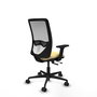 PIQUERAS Y CRESPO Silla de oficina Zulema con mecanismo Sincro/Traslack, Crema y Blanco