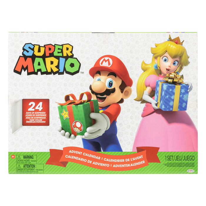 JAKKS PACIFIC Calendario Adviento Super Mario Bros Contiene 24 Piezas JAKKS PACIFIC Calendario Adviento Super Mario Bros Contiene 24 Piezas
