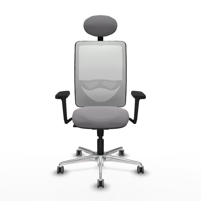 PIQUERAS Y CRESPO Silla de oficina Zulema con Mecanismo Sincro, Gris y Blanco PIQUERAS Y CRESPO Silla de oficina Zulema con Mecanismo Sincro, Gris y Blanco