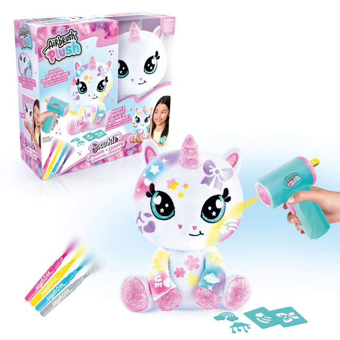 CANAL TOYS Peluche unicornio aerógrafo brillante Airbrush Plush CANAL TOYS Peluche unicornio aerógrafo brillante Airbrush Plush