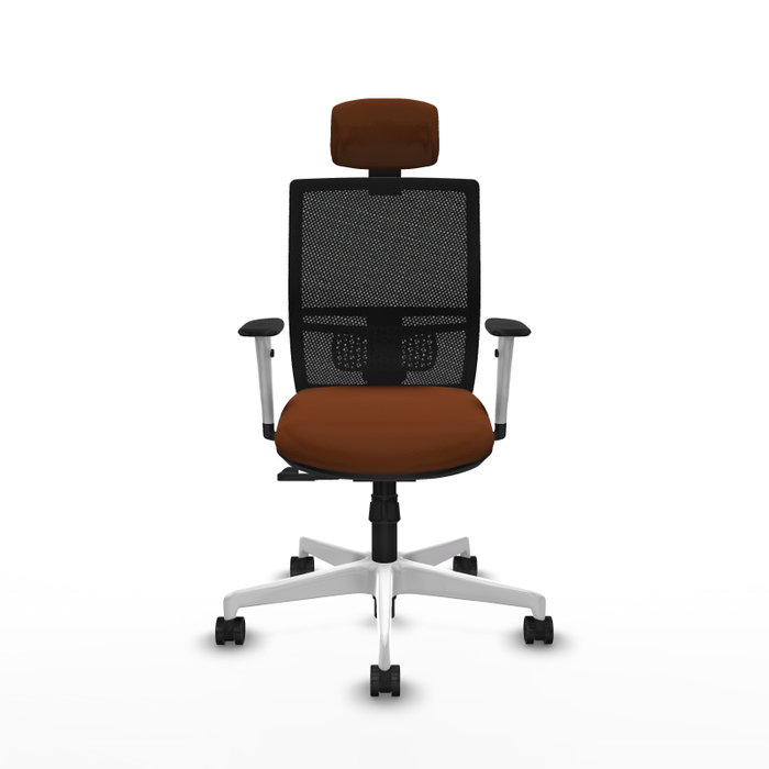 PIQUERAS Y CRESPO Silla de oficina Yunquera con mecanismo Sincro, Marrón y Negro PIQUERAS Y CRESPO Silla de oficina Yunquera con mecanismo Sincro, Marrón y Negro
