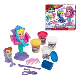 Crazart LEXIBOOK LEX3380743110110 Peluquería de Sirena Brillante en Play-Doh Suave y Moldeable