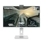 Nilox NXM27RWEB02W Monitor PC Gaming 27" Full HD IPS 120Hz, Webcam y Altavoces Incorporados, Blanco, Montaje VESA 100x100