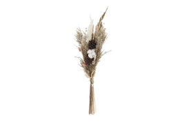 DKD Home Decor Ramo de Flores Secas Marrón y Rosa Palo
