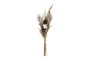 DKD Home Decor Ramo de Flores Secas Marrón y Rosa Palo