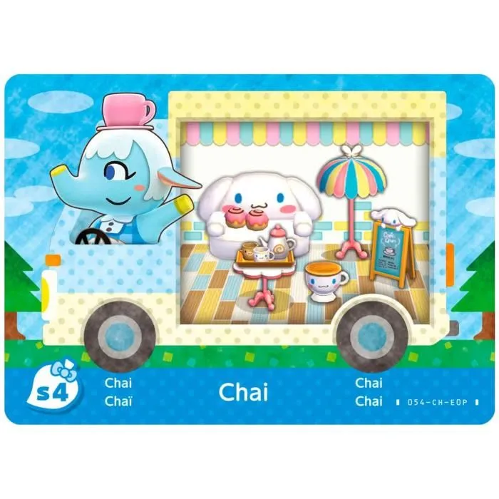 Nintendo Paquete de 6 tarjetas Sanrio Animal Crossing New Leaf Welcome amiibo
