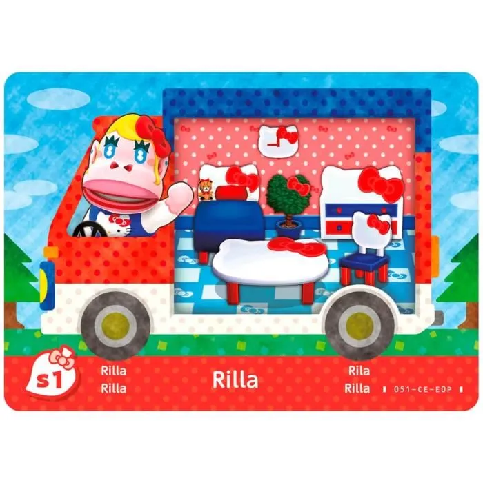 Nintendo Paquete de 6 tarjetas Sanrio Animal Crossing New Leaf Welcome amiibo