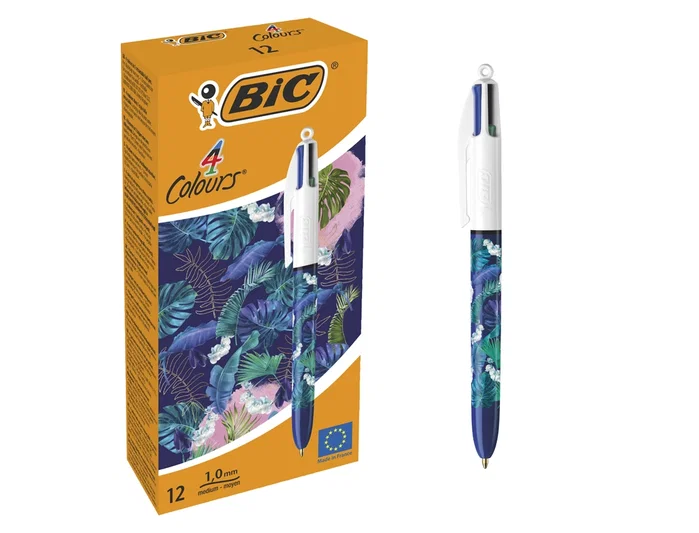 BIC Bolígrafo de 4 Colores Botanical/Hydro (Set de 12) BIC Bolígrafo de 4 Colores Botanical/Hydro (Set de 12)