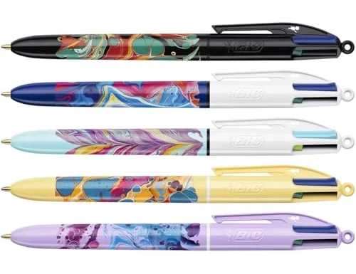 BIC Set de 12 Bolígrafos Botanical/Hydro de 4 Colores