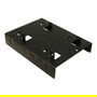 Inter-Tech 88885232 Kit de Montaje para 2x 2.5" a 3.5", Panel Frontal Embellecedor, Negro, Acero