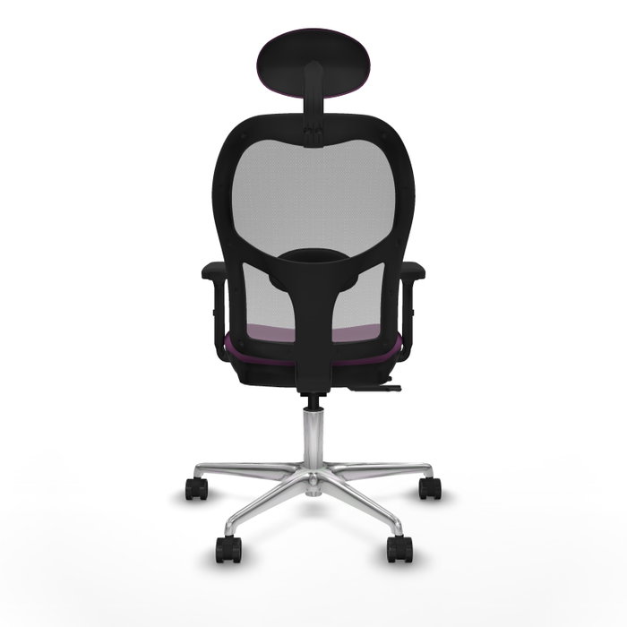 PIQUERAS Y CRESPO Silla de oficina Jorquera Morado/Gris con mecanismo Sincro/Traslack