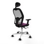 PIQUERAS Y CRESPO Silla de oficina Jorquera Morado/Gris con mecanismo Sincro/Traslack