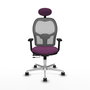 PIQUERAS Y CRESPO Silla de oficina Jorquera Morado/Gris con mecanismo Sincro/Traslack