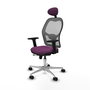 PIQUERAS Y CRESPO Silla de oficina Jorquera Morado/Gris con mecanismo Sincro/Traslack