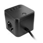Mars Gaming MDCUBE35 Cargador de Pared 35W con GaN - 3 Enchufes SCHUKO + 2 USB-C + 2 USB-A, Negro, 1.8 m Cable, Botón ON/OFF
