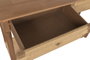 DKD Home Decor Consola Cottage con 2 Cajones y Estante, Natural, Abeto y Rattan, 120 x 35 x 81 cm