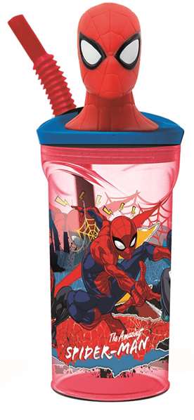 Stor Vaso Spiderman Moving Target 3D 360 ml Stor Vaso Spiderman Moving Target 3D 360 ml
