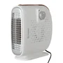 Calefactor Vertical Horizontal Resistencia Ventilador 500W Blanco 2 Niveles Calefacción Termostato Regulable Protección Sobrecalentamiento