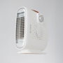 Calefactor con Ventilador 500W Vertical y Horizontal, Termostato Regulable, Protección Sobrecalentamiento, Blanco