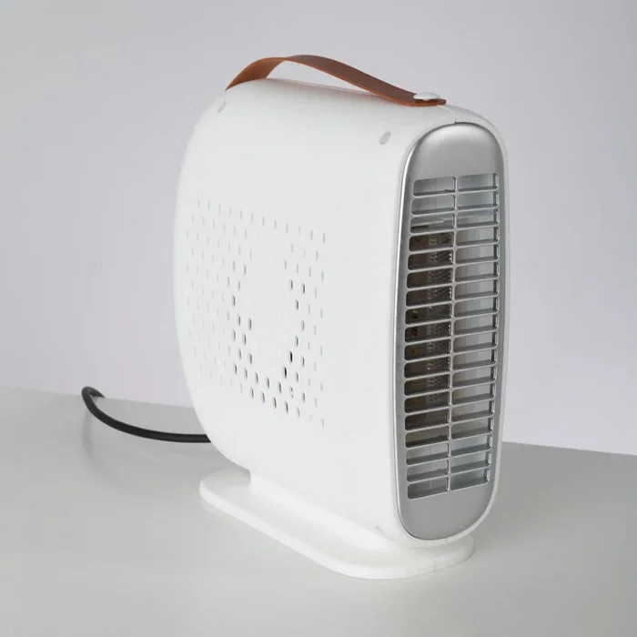 Calefactor Vertical Horizontal Resistencia Ventilador 500W Blanco 2 Niveles Calefacción Termostato Regulable Protección Sobrecalentamiento